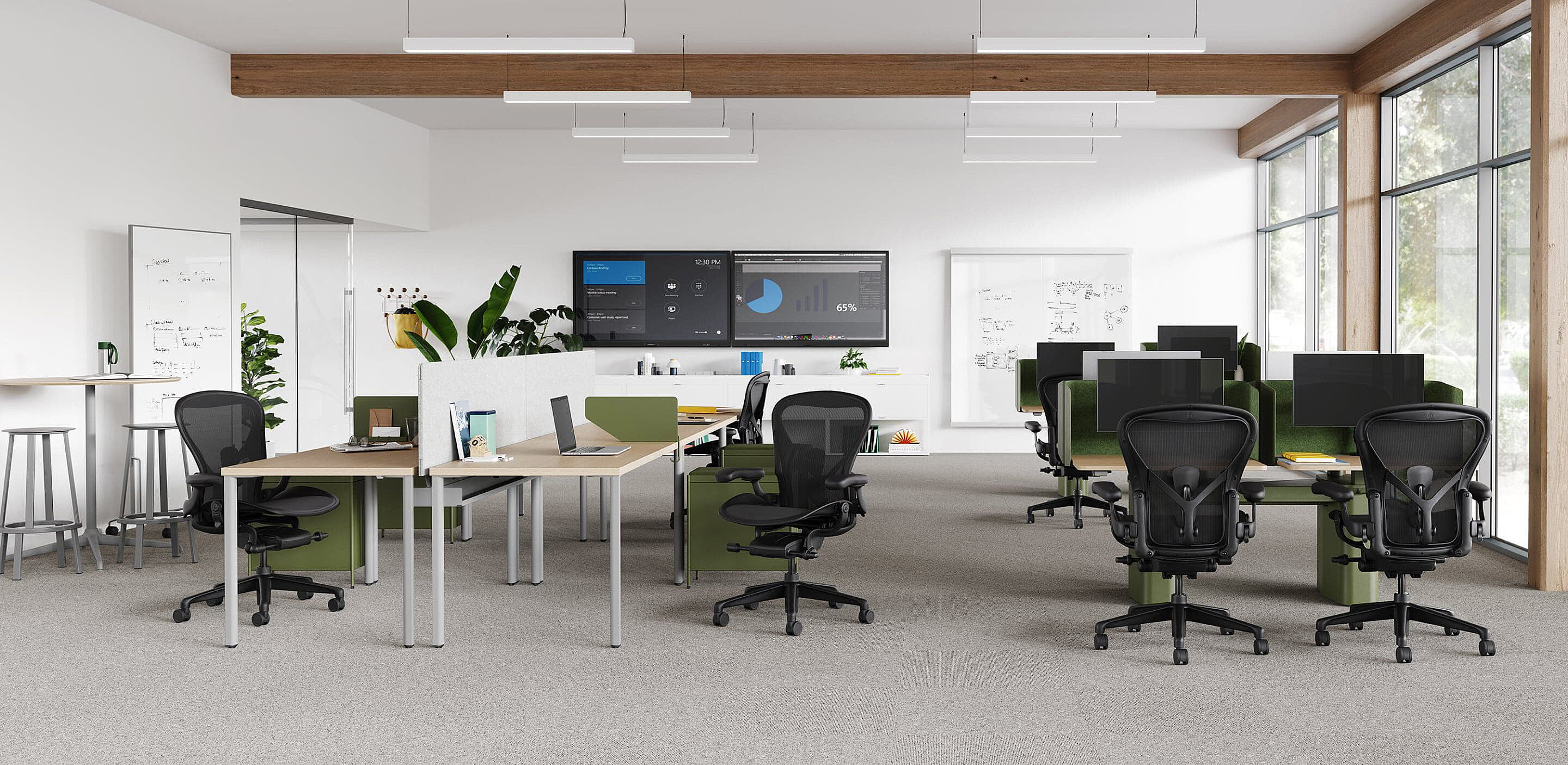 Herman Miller Aeron Chair Environmental Green