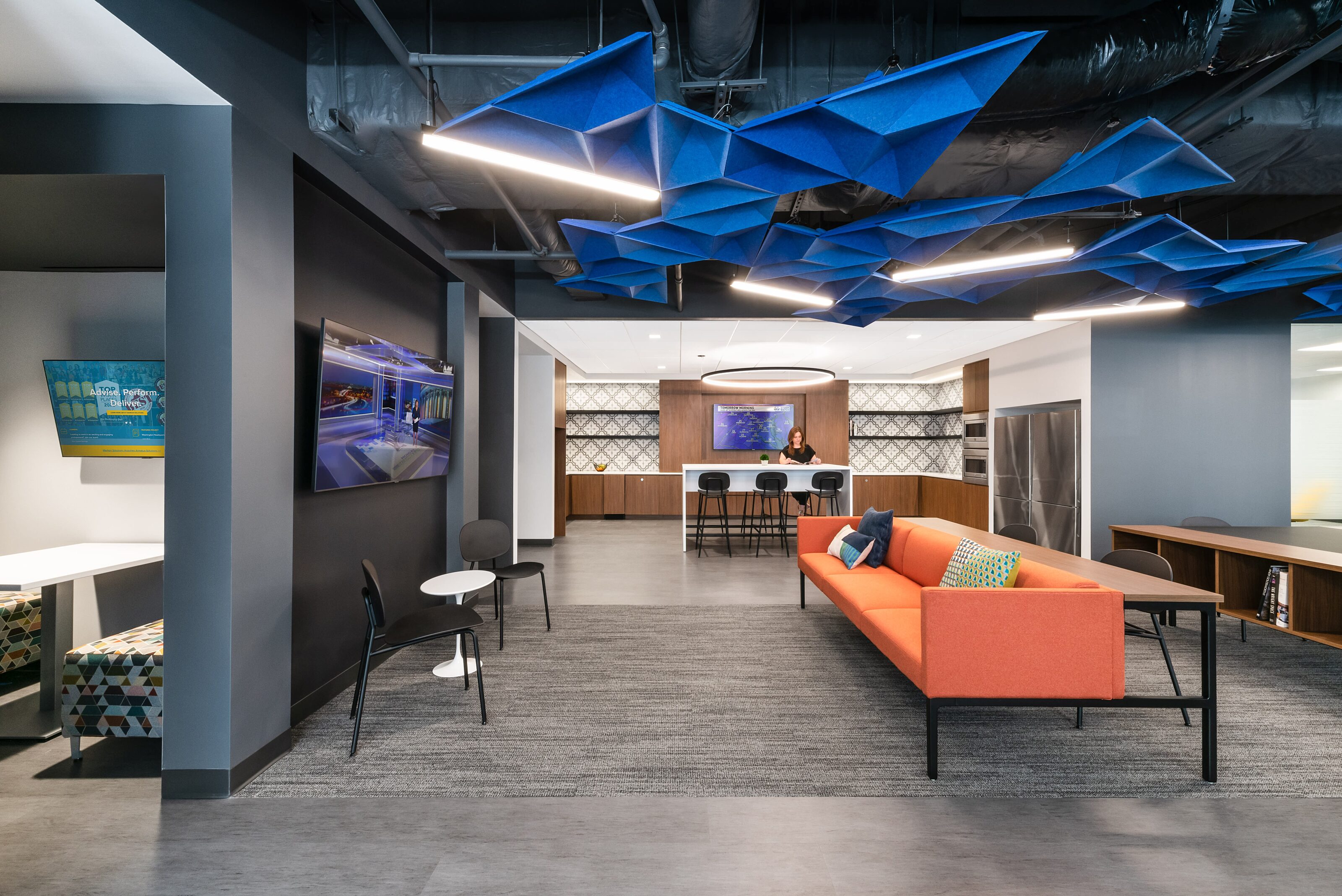 image of workplace interior cafe