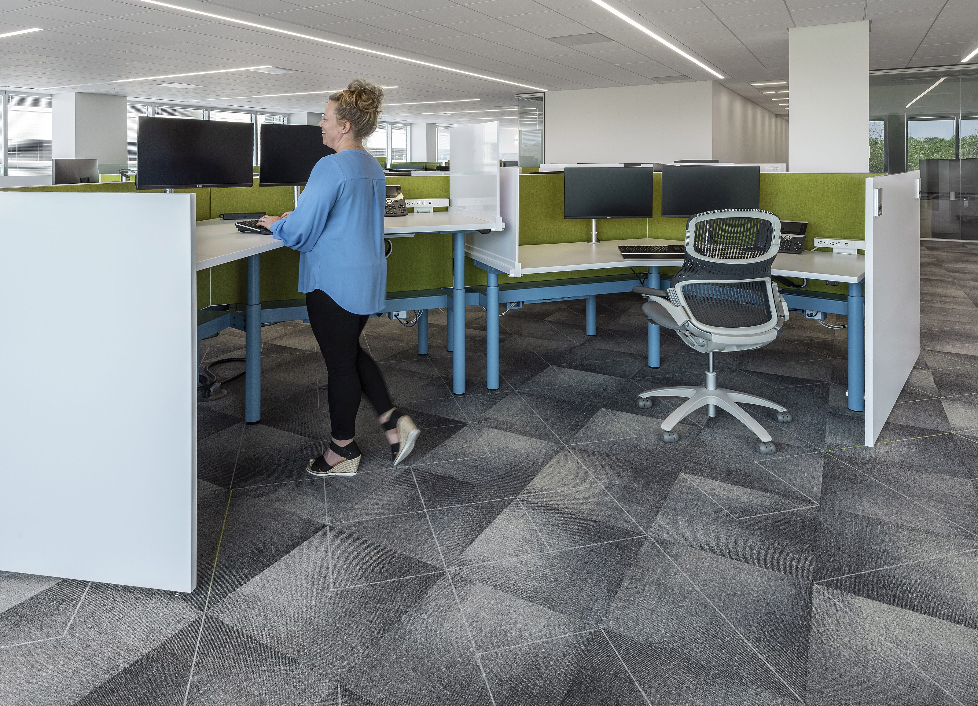 image of workplace interior workstation