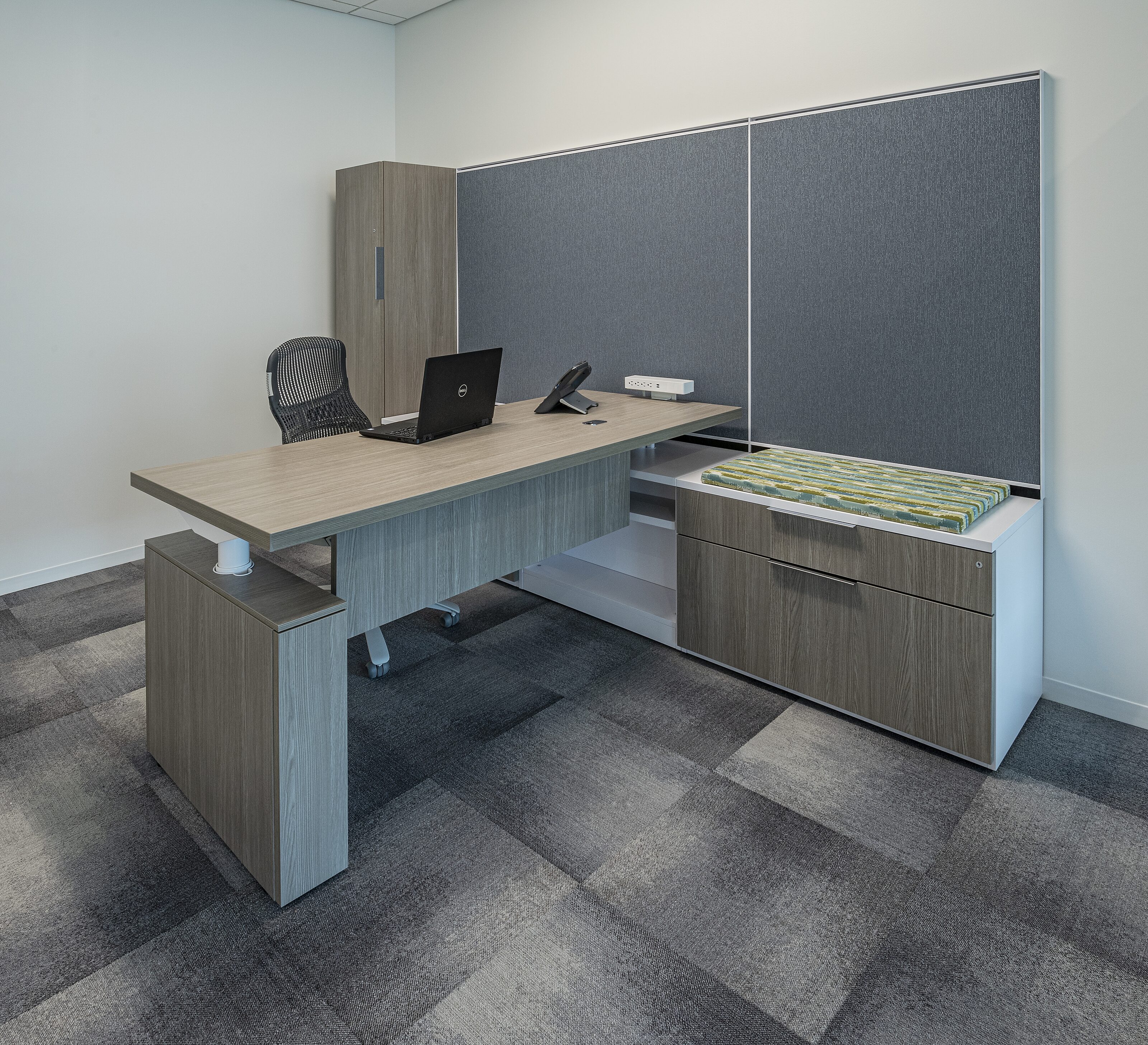 image of workplace interior sit to stand desk