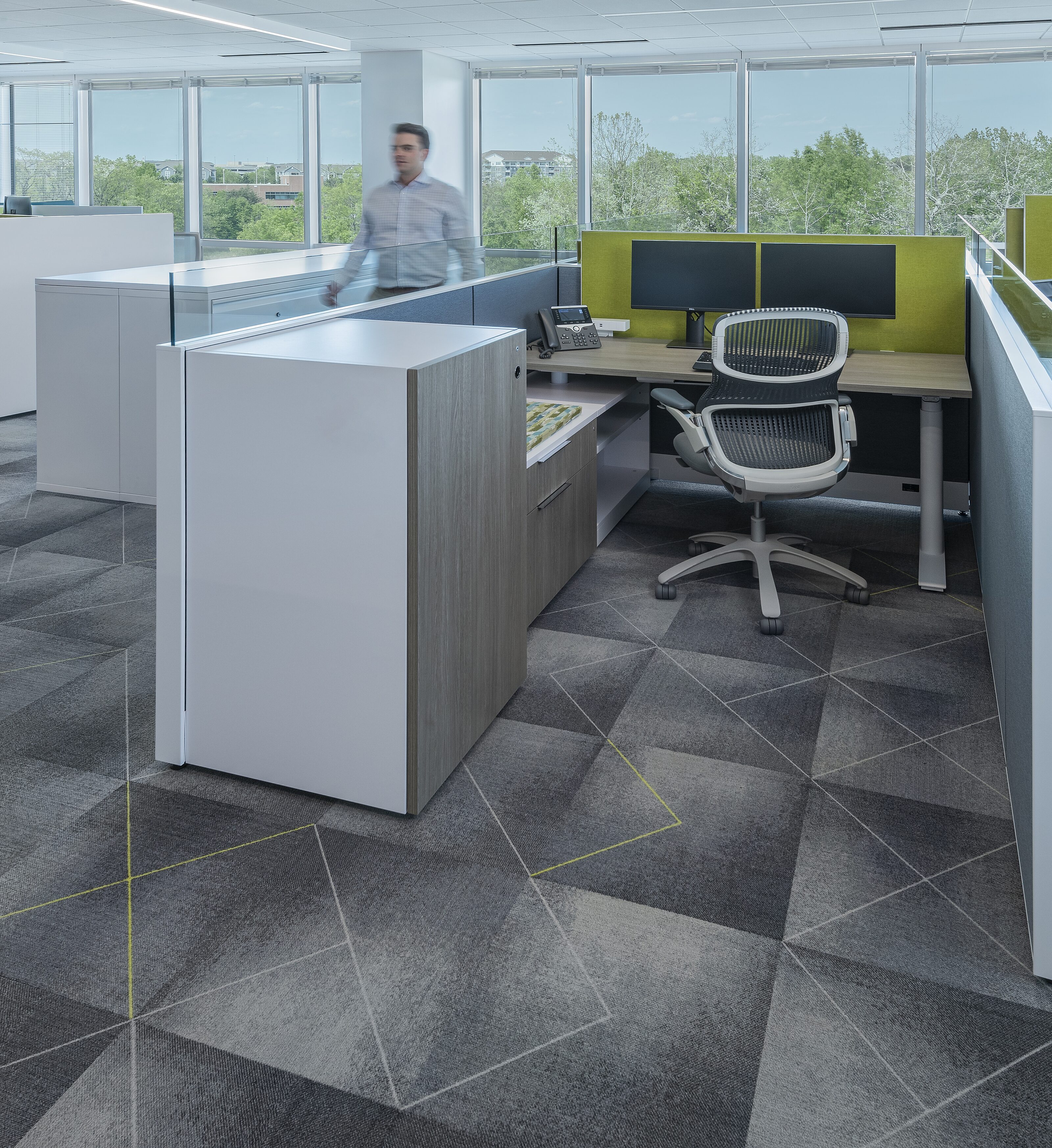 image of workplace interior workstation