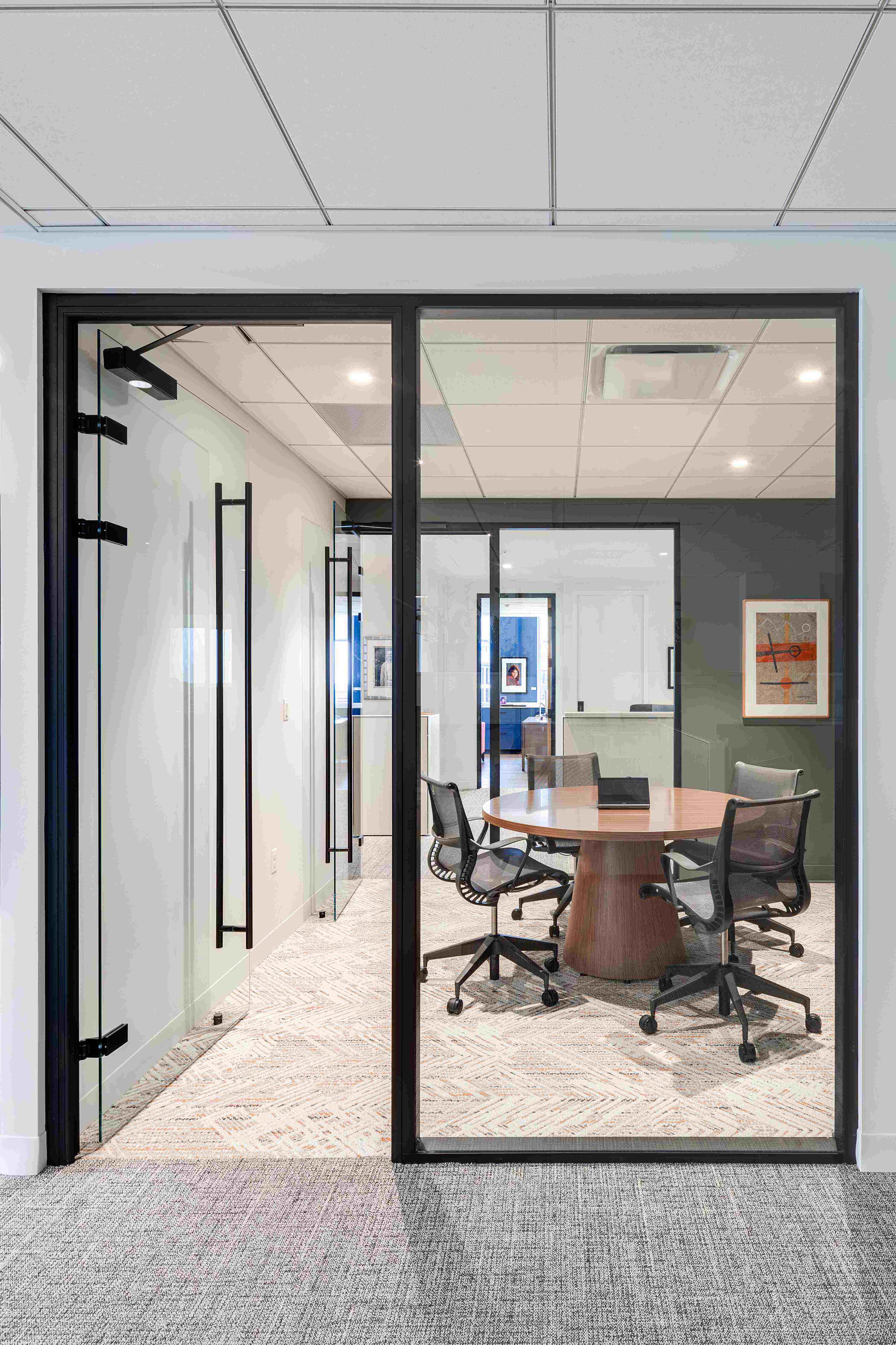 image of workplace interior huddle area