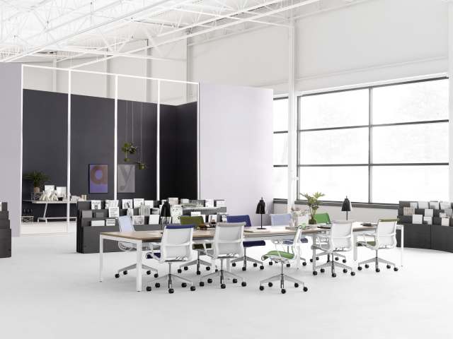 white office setting