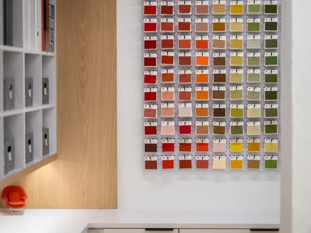 image of workplace interior library swatch detail