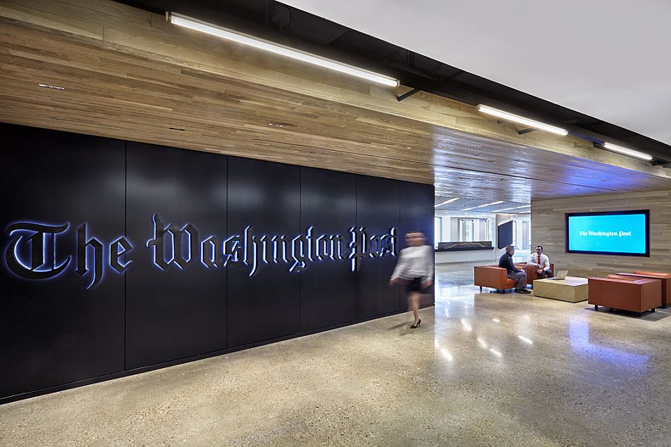 modern open-plan office with collaborative areas