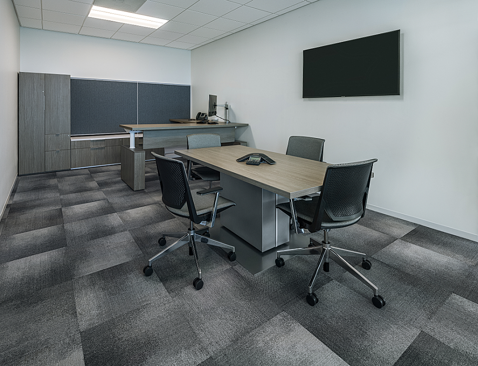 image of workplace interior workstation